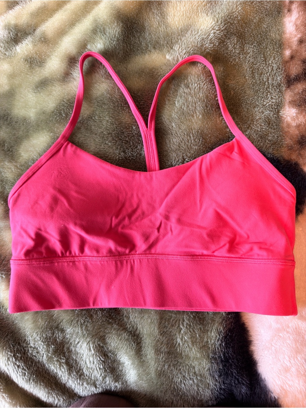 Lululemon Women's Pink Strappy Sports Bralette